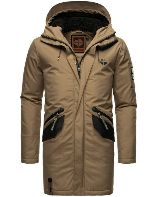 Stone Harbour Ragaan giacca invernale da uomo con cappuccio, marrone