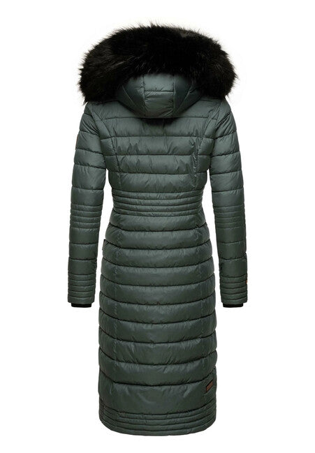 Navahoo Umay cappotto trapuntato da donna, blu tempesta
