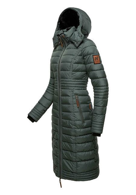 Navahoo Umay cappotto trapuntato da donna, blu tempesta