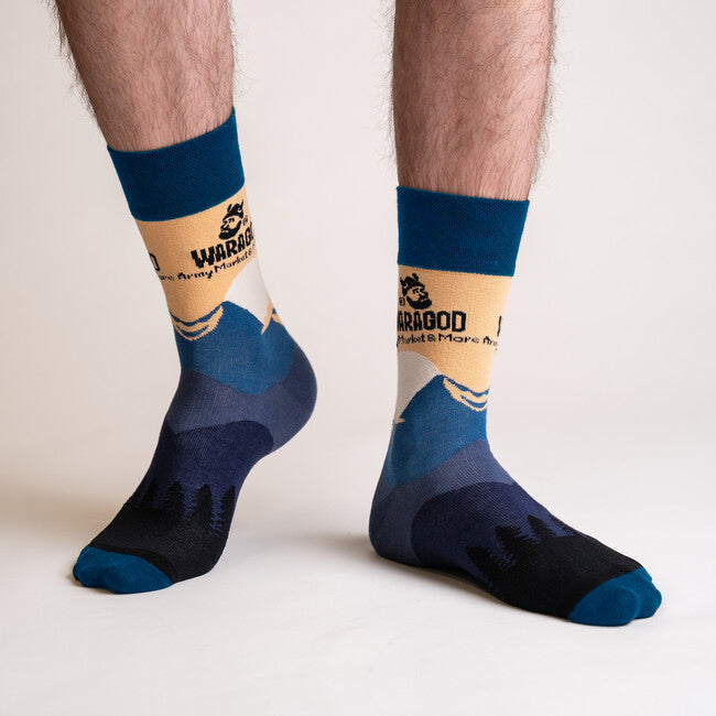 WARAGOD Stromper Outdoor calze, blu