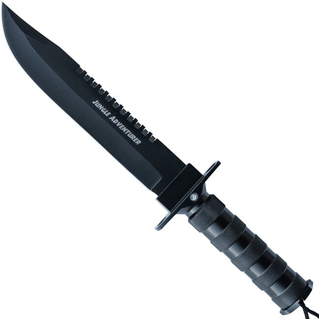Haller Survival coltello a lama fissa nero Jungle Adventurer