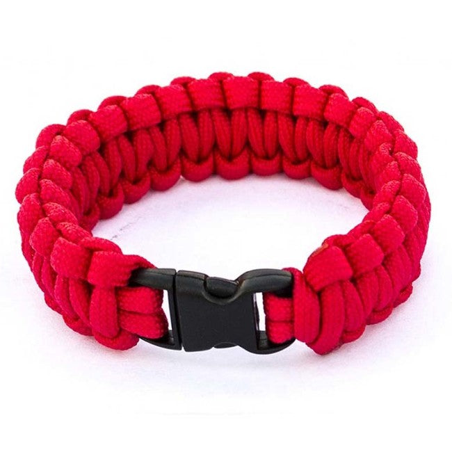 O&T braccialetto paracord, rosso