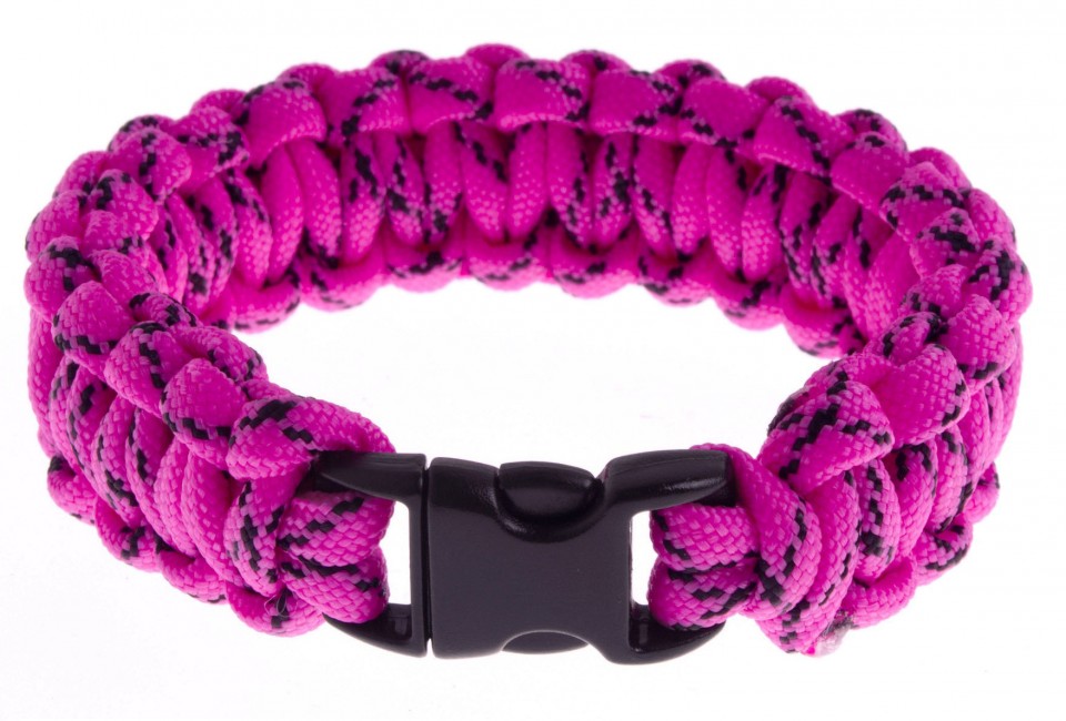 O&T braccialetto paracord, rosa