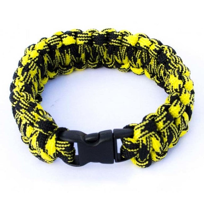 O&T braccialetto paracord, giallo-nero