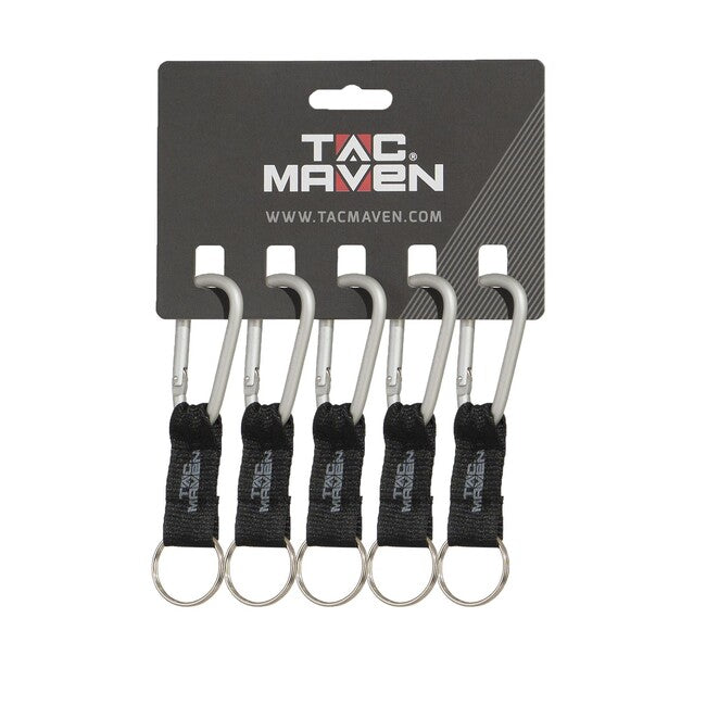Tac Maven moschettone con ciondolo 6mm, argento