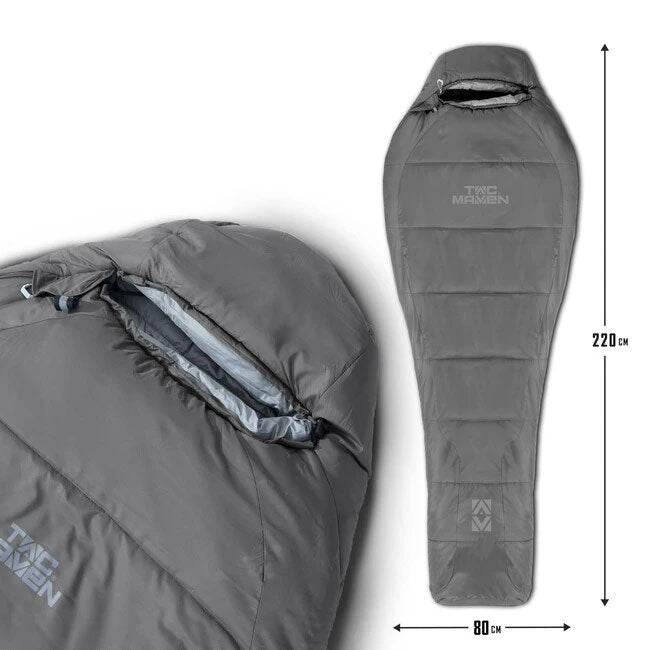 Tac Maven sacco a pelo mummia 360gr/m² , grigio cenerino