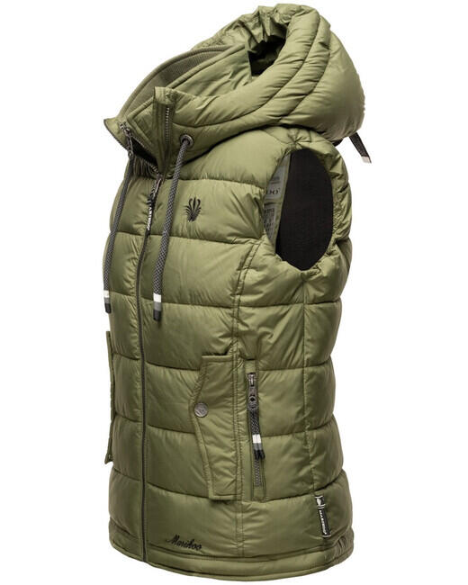 Marikoo Taisaa gilet con cappuccio da donna, oliva