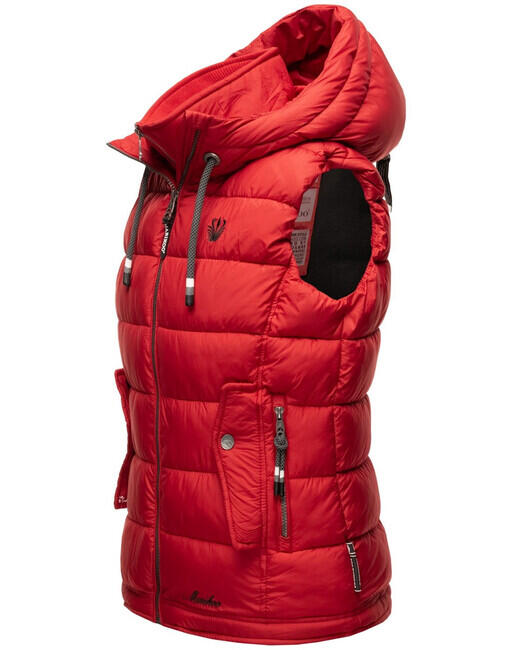 Marikoo Taisaa gilet con cappuccio da donna, rosso