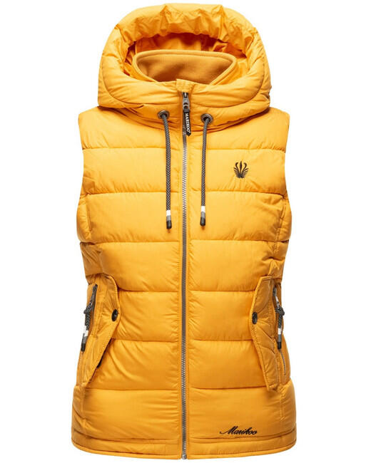 Marikoo Taisaa gilet con cappuccio da donna, giallo