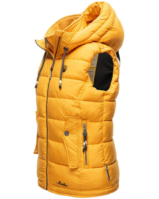 Marikoo Taisaa gilet con cappuccio da donna, giallo