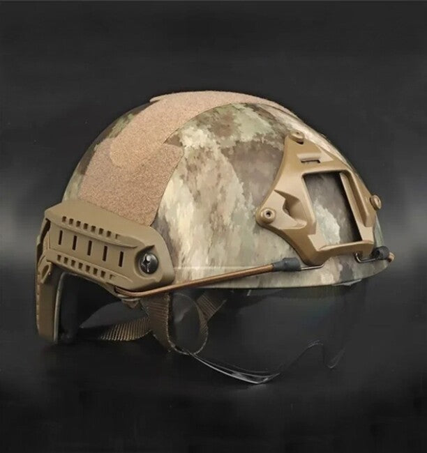 DRAGOWA Tactical Fast MH casco tattico con occhiali Charger, AT (senza certificazione)