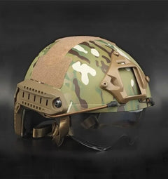 DRAGOWA Tactical Fast MH taktická helma s okuliarmi Charger, CP (bez certifikácie)