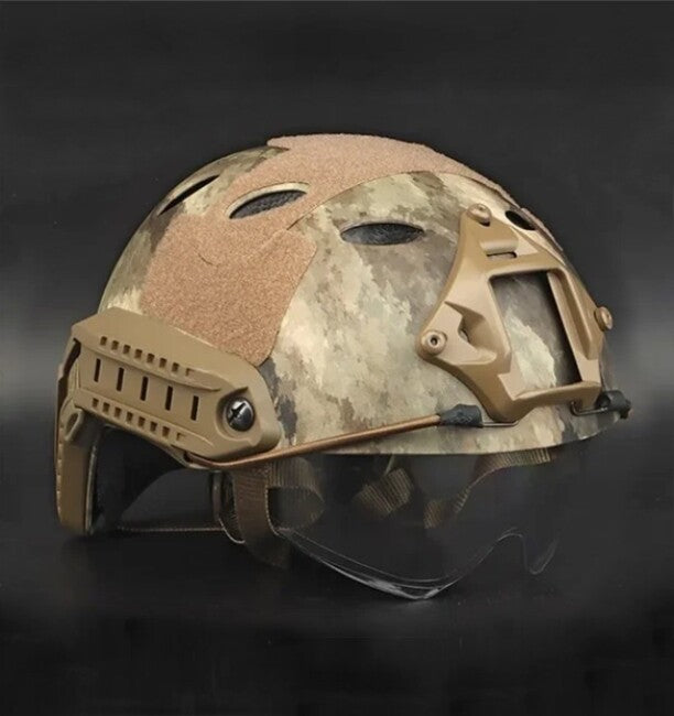 DRAGOWA Tactical Fast PJ casco tattico con occhiali Bolt, AT (senza certificazione)