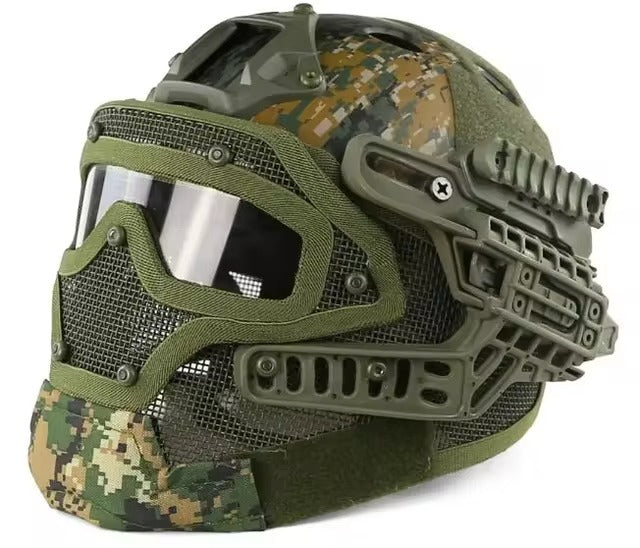 DRAGOWA Tactical Hammer casco tattico, digital woodland (senza certificazione)