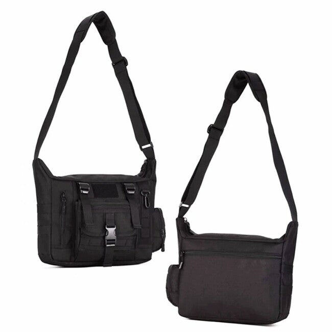 DRAGOWA Tactical Shrapnel borsa tattica a tracolla, nera
