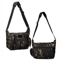 DRAGOWA Tactical Shrapnel borsa tattica a tracolla, cp nera