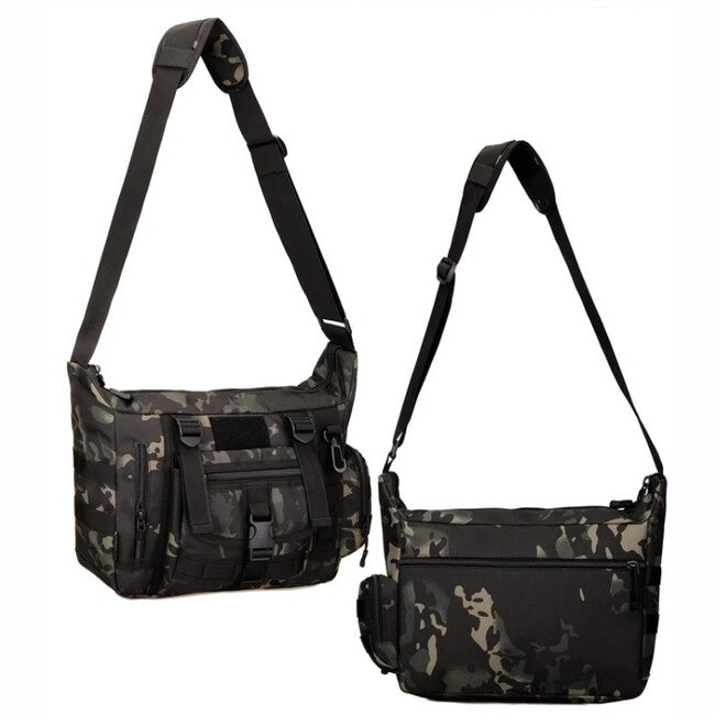 DRAGOWA Tactical Shrapnel borsa tattica a tracolla, cp nera