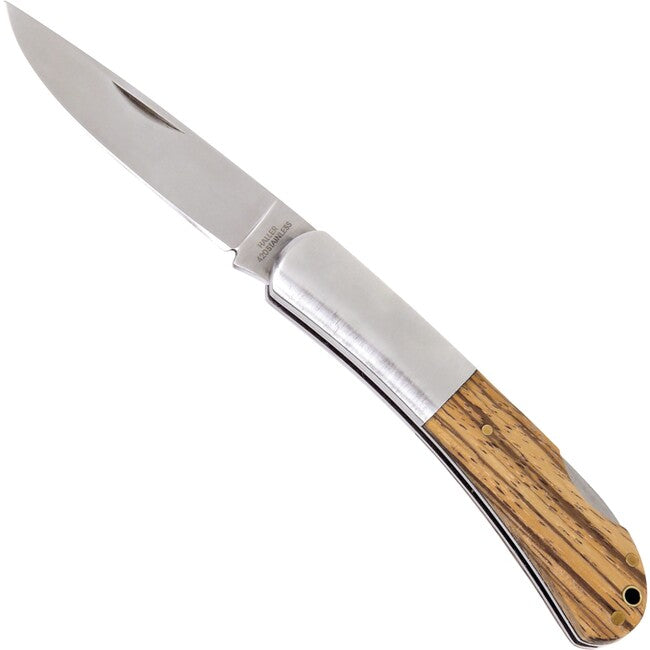 Haller Tame Stahlbacken Zebraholz 40411 coltello