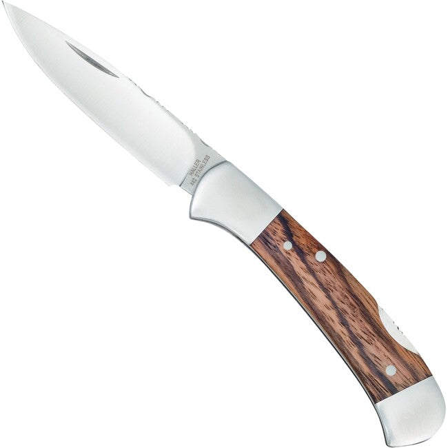 Haller Tame Stahlbacken coltello Zebraholz 440rsf 40413