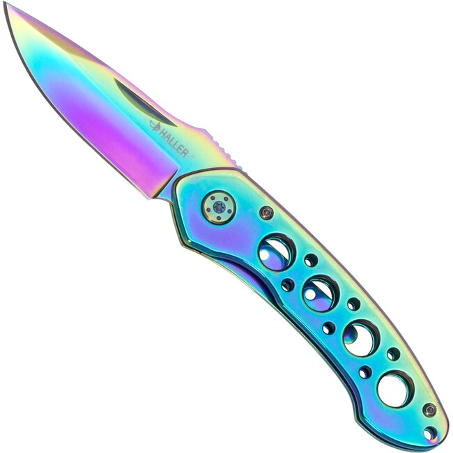 Haller Taschenme Rivestimento coltello arcobaleno