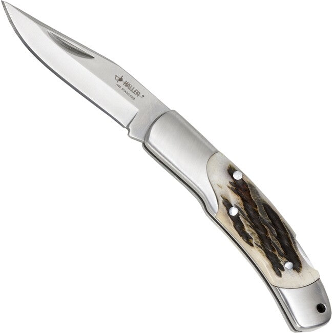 Haller Griffbesch Knochen coltello