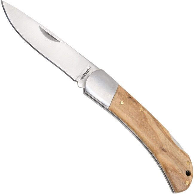 Haller 83232 coltello da tasca in legno d'ulivo