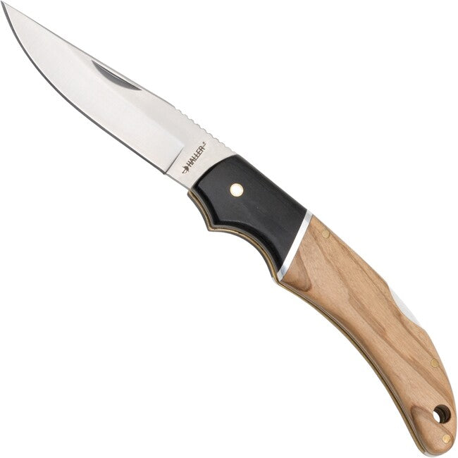 Haller Pakka coltello da tasca in legno d'ulivo