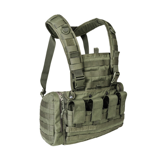 Tasmanian Tiger RIG MKII chest rig con tasche laterali, oliva