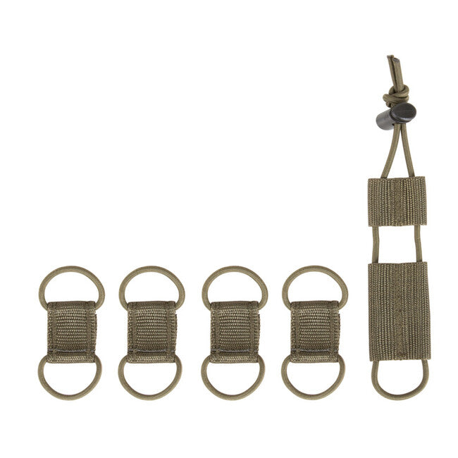 Tasmanian Tiger Set di fissaggi per cable manager, oliva