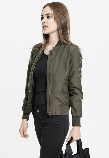 Urban Classics Bomber leggero da donna, oliva