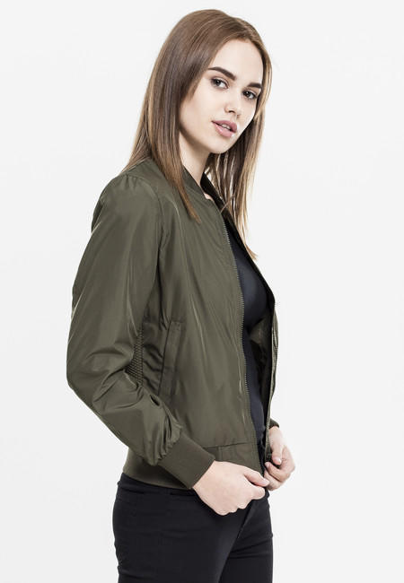 Urban Classics Bomber leggero da donna, oliva