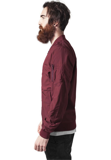 Urban Classics Light bomber giacca, bordeaux