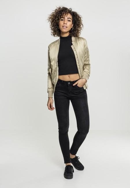 Urban Classics Bomber in raso da donna, oro