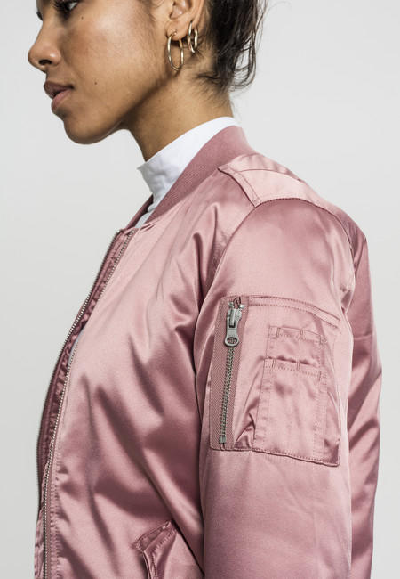 Urban Classics Women's Satin Bomber Jacket