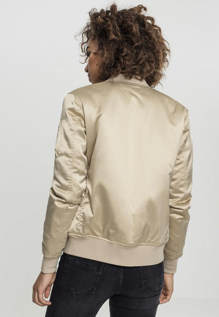 Urban Classics Bomber in raso da donna, oro