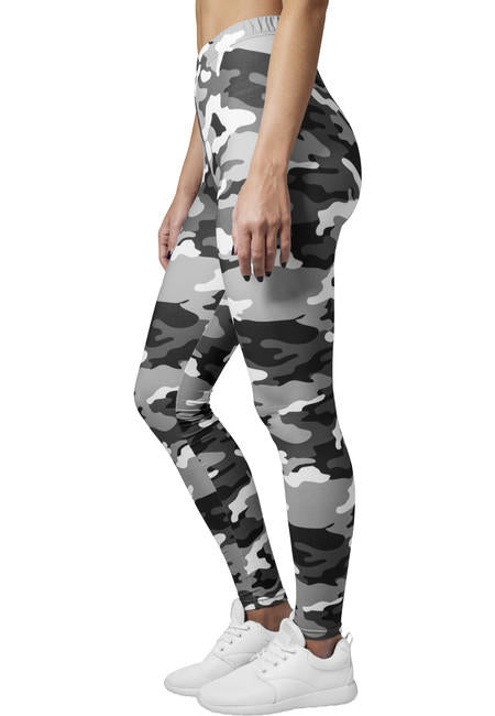 Urban Classics leggings da donna, camo neve