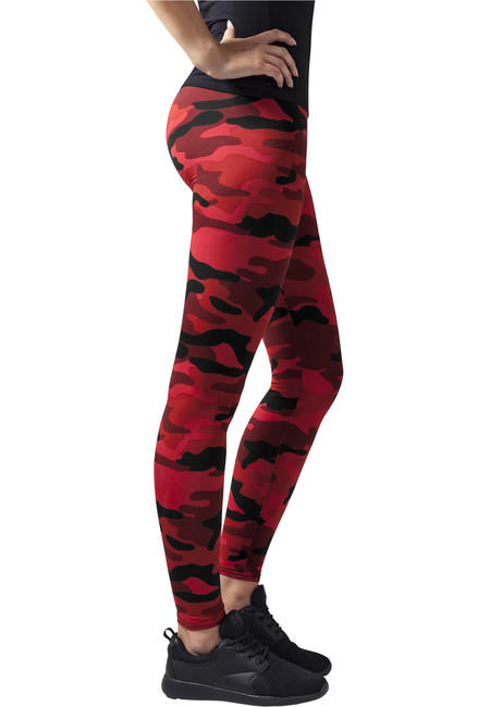 Urban Classics leggings da donna, rosso mimetico
