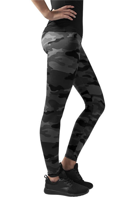 Urban Classics leggings da donna, camo scuro