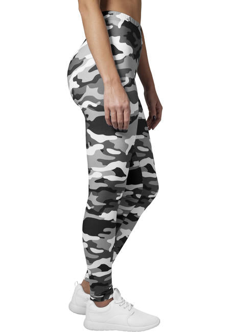 Urban Classics leggings da donna, camo neve