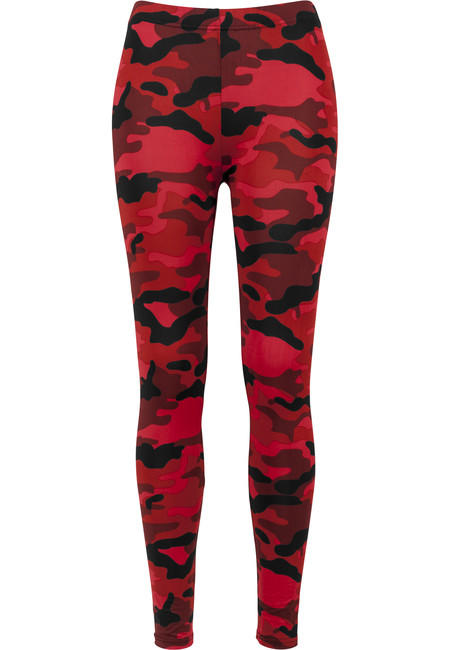 Urban Classics leggings da donna, rosso mimetico