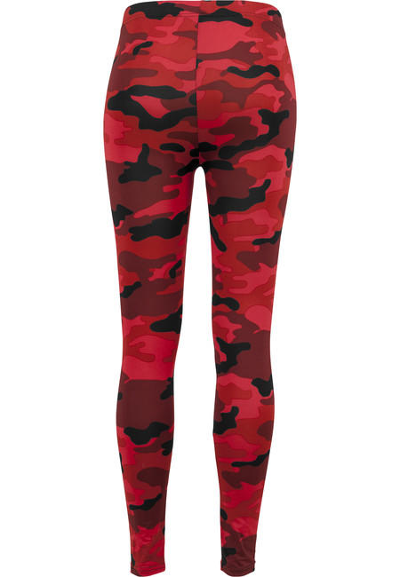 Urban Classics leggings da donna, rosso mimetico