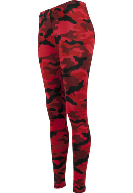 Urban Classics leggings da donna, rosso mimetico