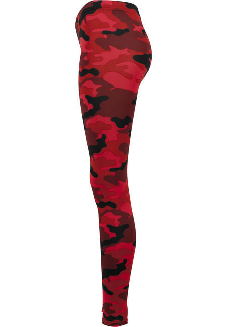 Urban Classics leggings da donna, rosso mimetico