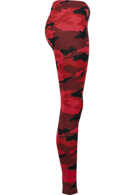 Urban Classics leggings da donna, rosso mimetico
