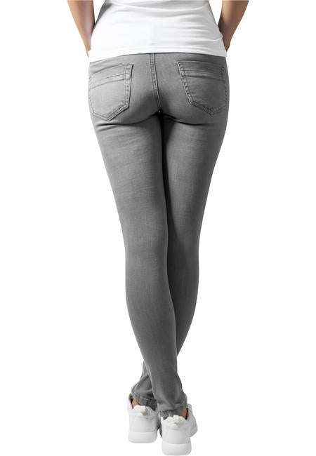 Urban Classics Pantaloni in denim da donna, grigi