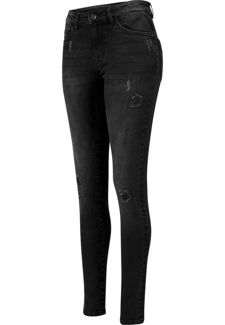 Urban Classics Pantaloni in denim da donna, neri