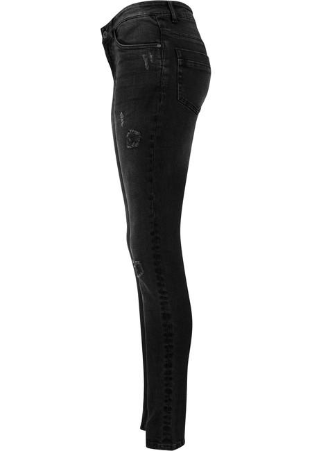 Urban Classics Pantaloni in denim da donna, neri