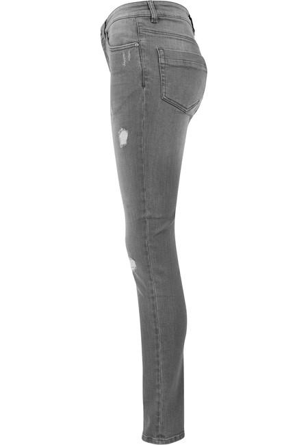 Urban Classics Pantaloni in denim da donna, grigi