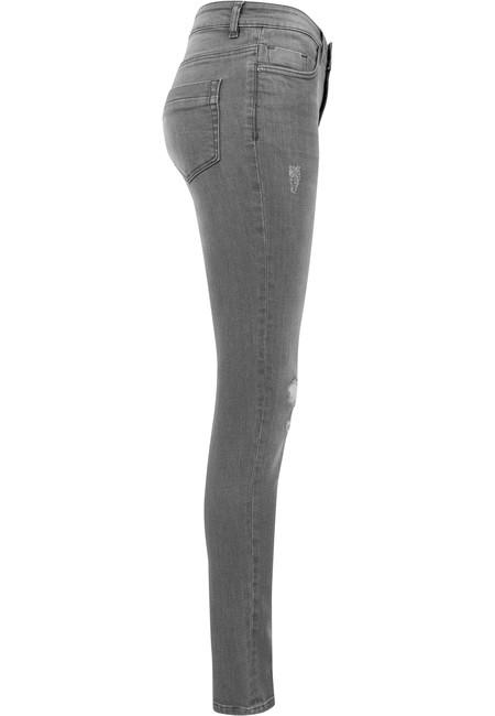 Urban Classics Pantaloni in denim da donna, grigi