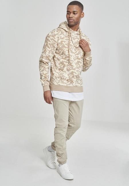 Urban Classics Felpa mimetica da uomo, beige camo